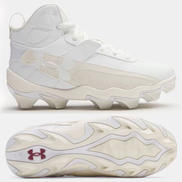 [6000707-100] 언더아머 하퍼10 발목 포인트화 (백색)