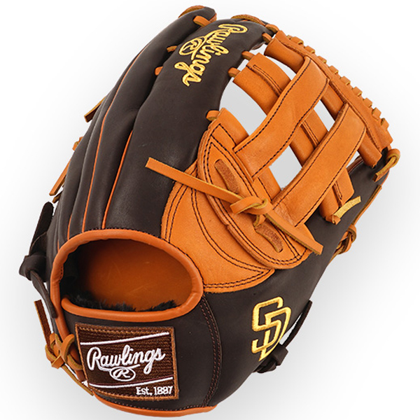 [GHW5GMX BH34-6-SPD] Rawlings 게이머 XLE 외야 (진갈색+오렌지) 13인치