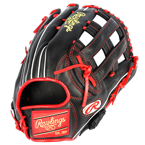 [GKW8HD7-6] Rawlings HOH 외야 쌍십자웹 (검+적) 13인치